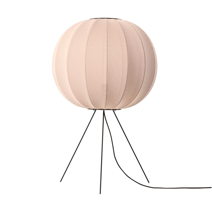 Lampe sur pied Knit-Wit 60 Round Medium - Sand stone - Made By Hand