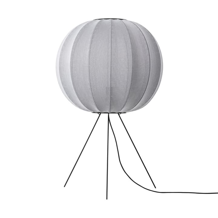 Lampe sur pied Knit-Wit 60 Round Medium - Silver - Made By Hand