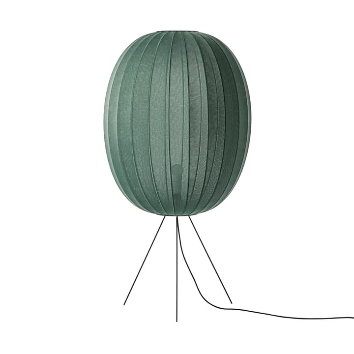 Lampe sur pied Knit-Wit 65 High Oval Medium - Tweed green - Made By Hand