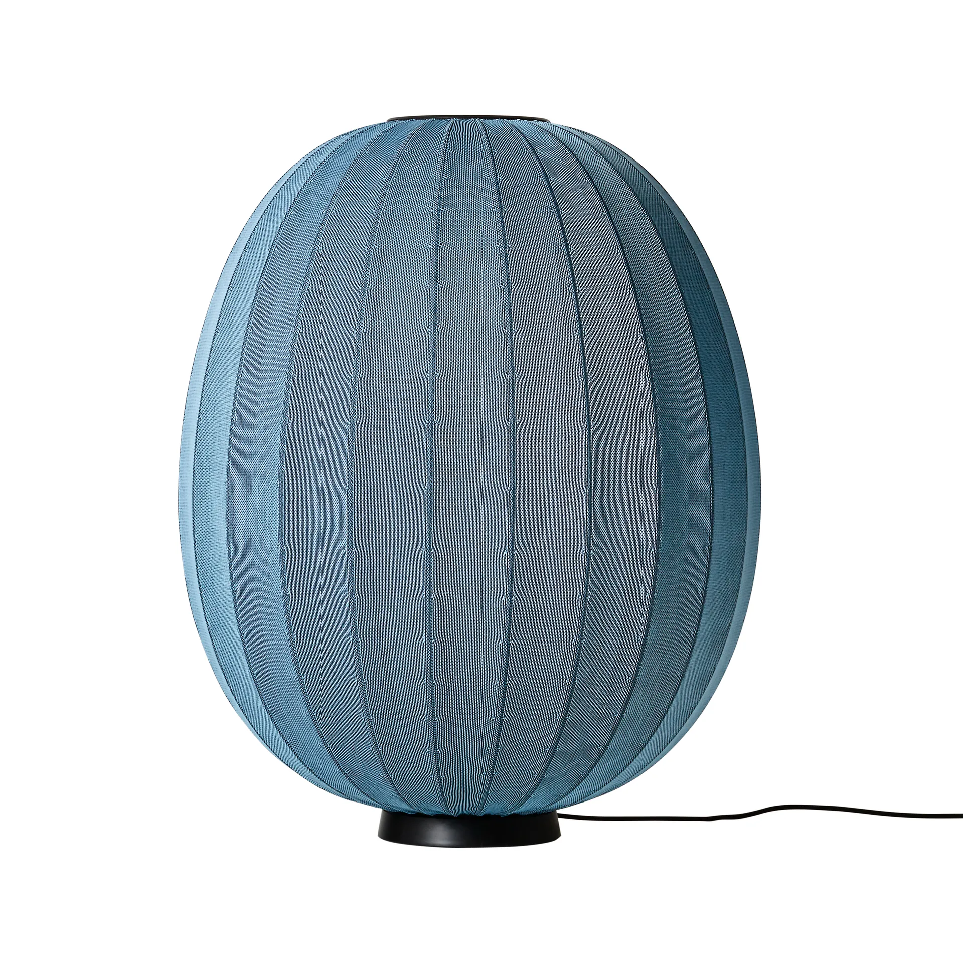 Lampe sure pied Knit-Wit 65 High Oval Level, Blue stone Made By Hand