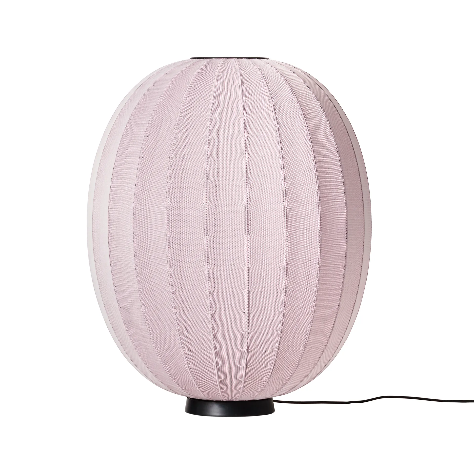 Lampe sure pied Knit-Wit 65 High Oval Level, Light pink Made By Hand