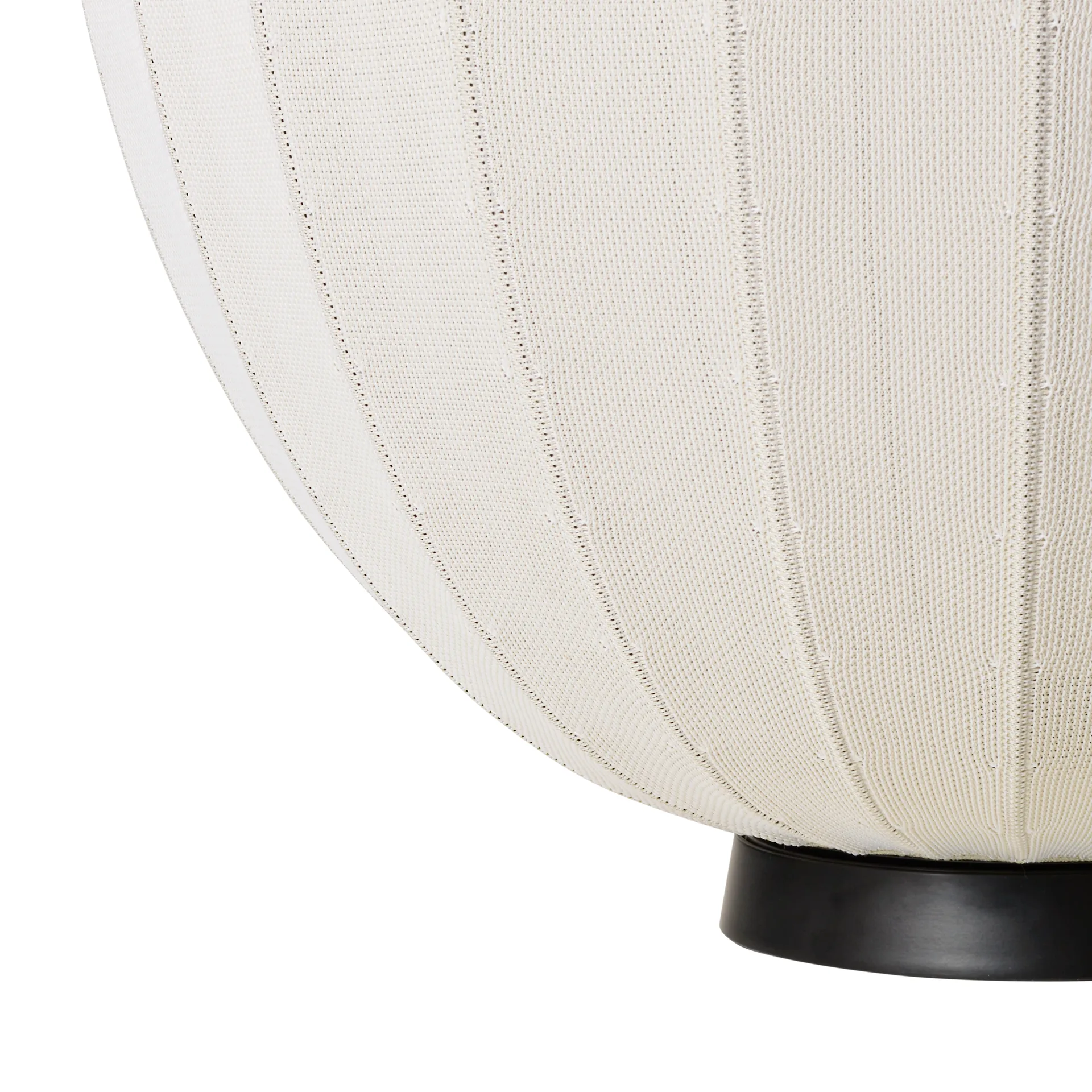 Lampe sure pied Knit-Wit 65 High Oval Level, Pearl white Made By Hand