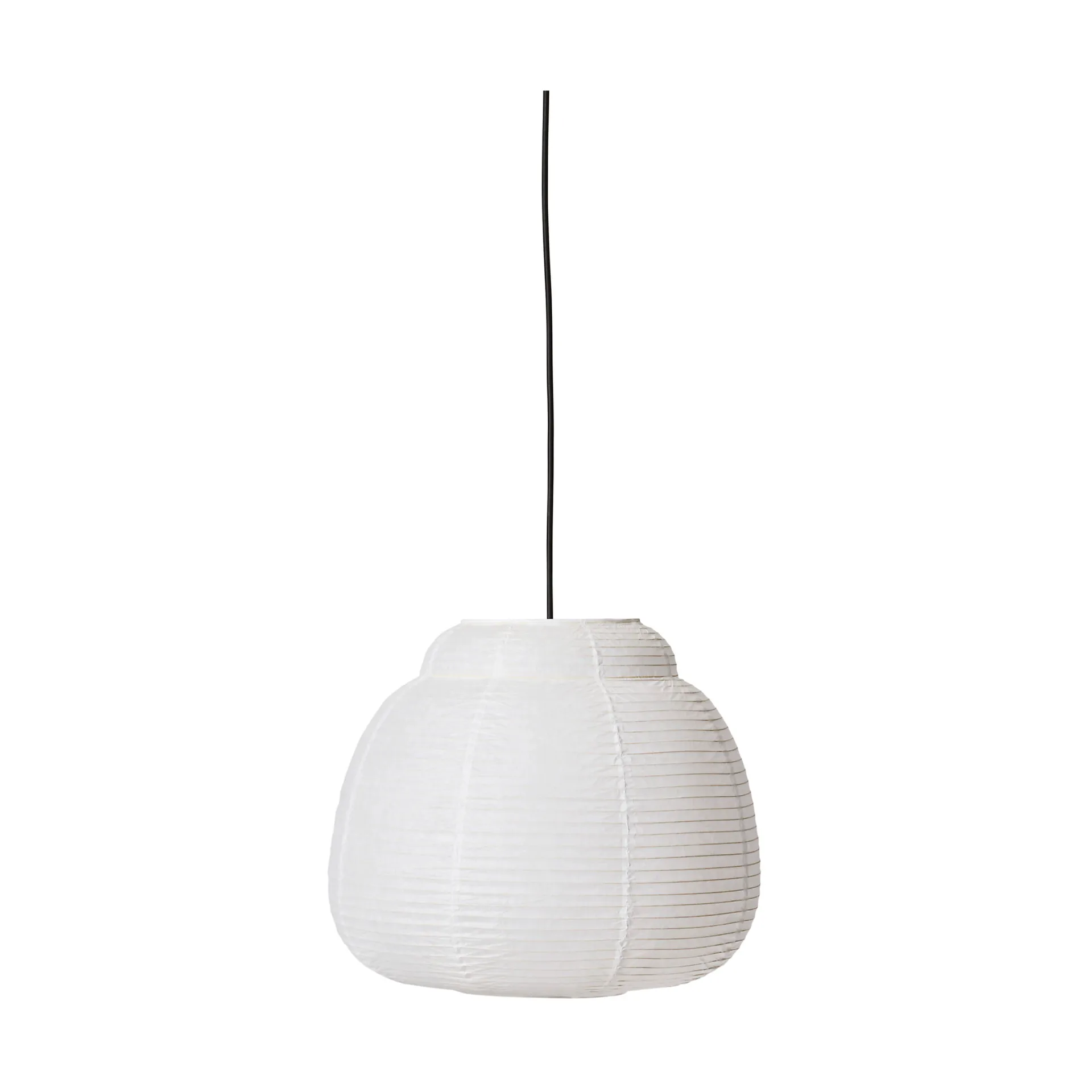 Suspension Papier Double Ø40 cm, White Made By Hand