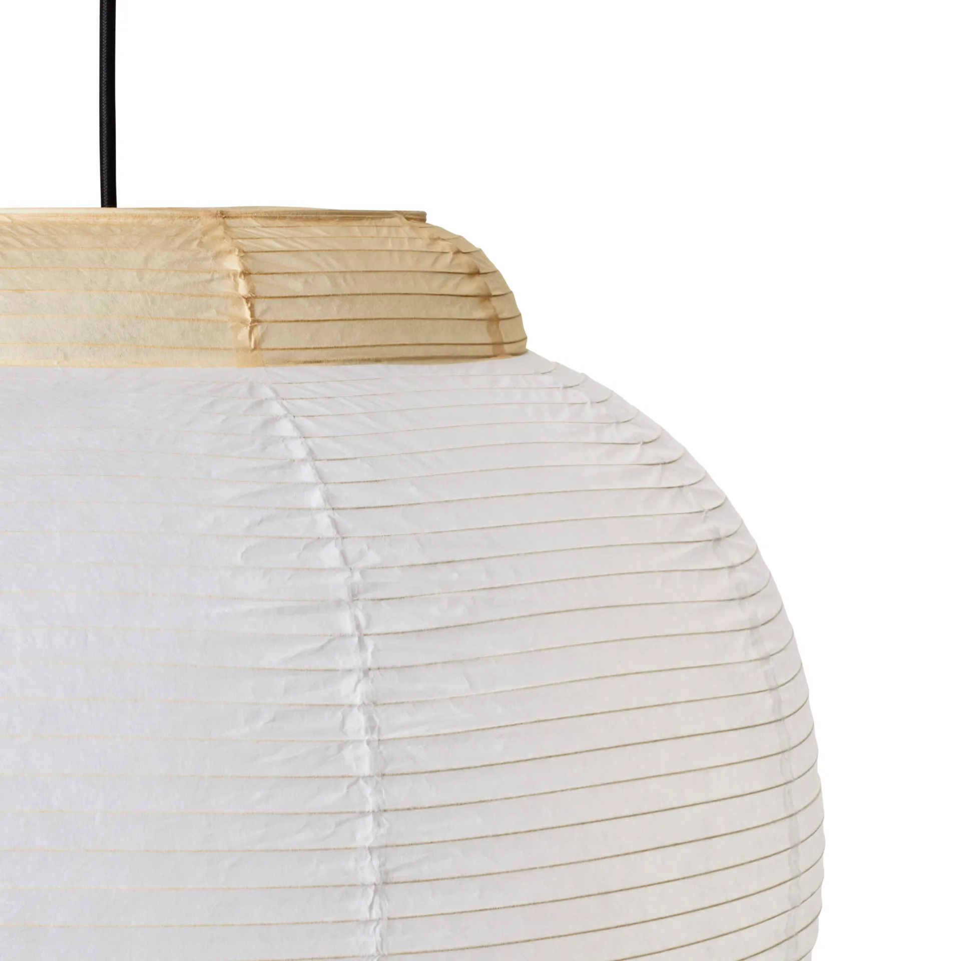 Suspension Papier Double Ø52 cm, Soft yellow Made By Hand
