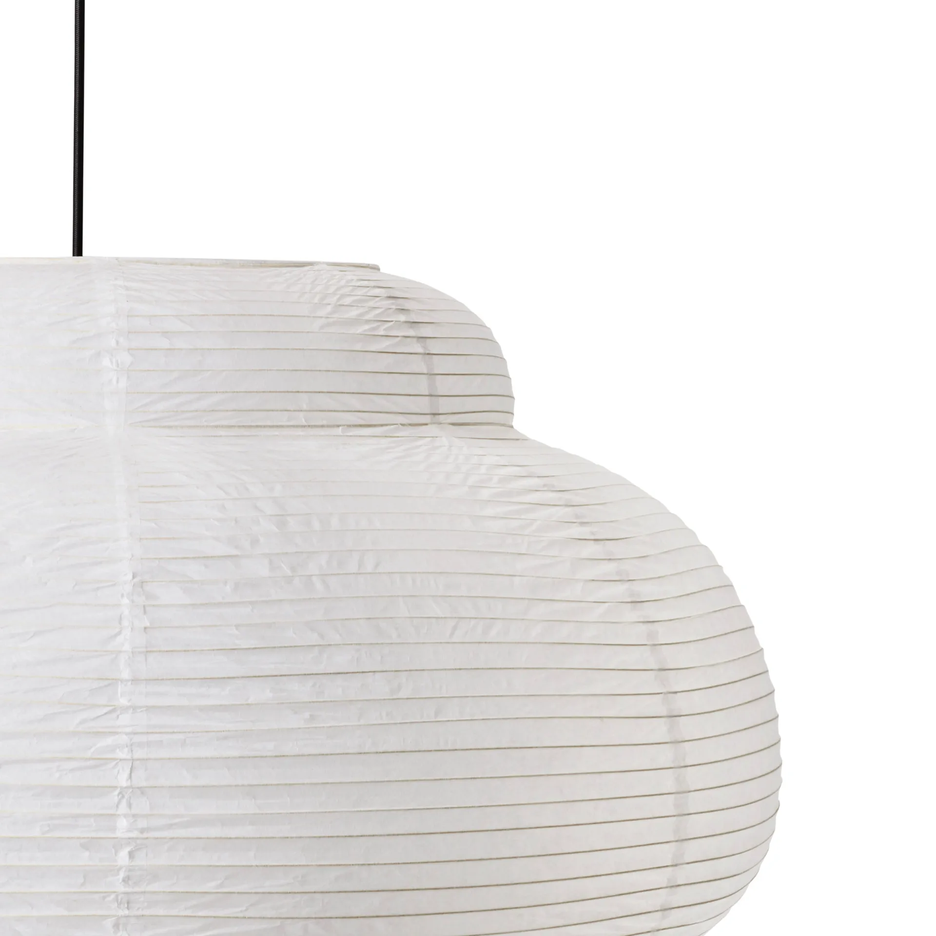 Suspension Papier Double Ø80 cm, White Made By Hand