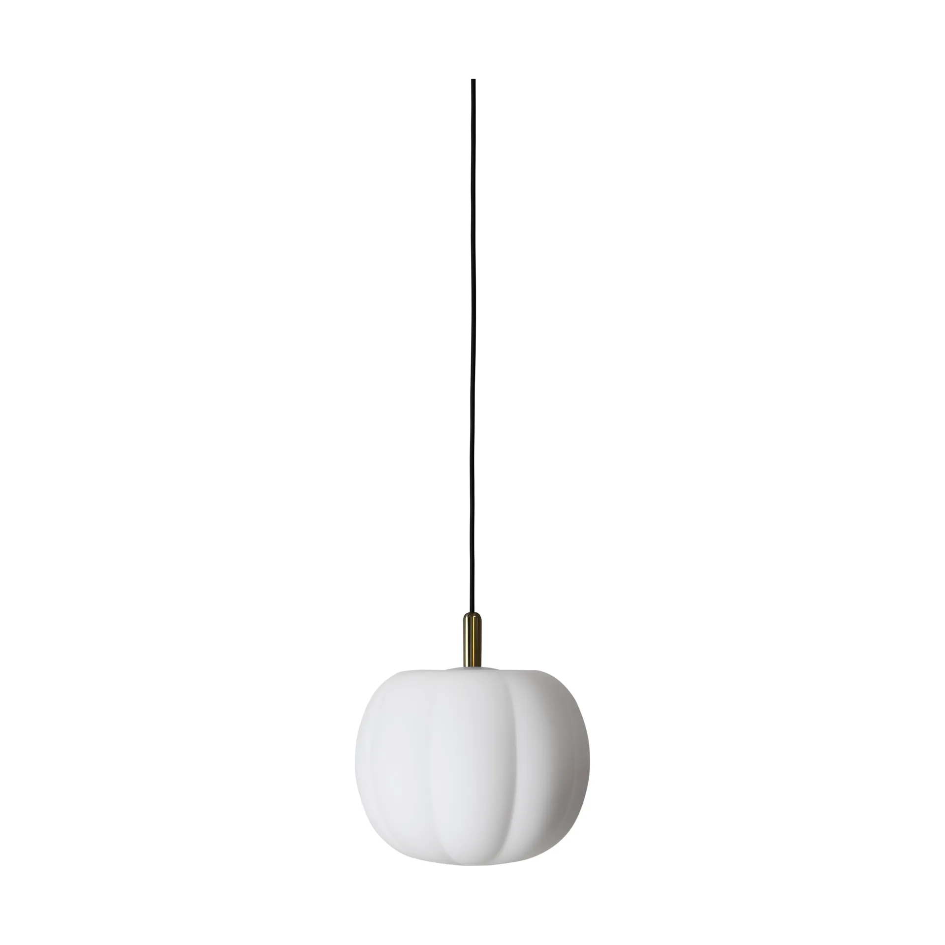 Suspension PePo Medium Ø30 cm, Opal-brass top Made By Hand
