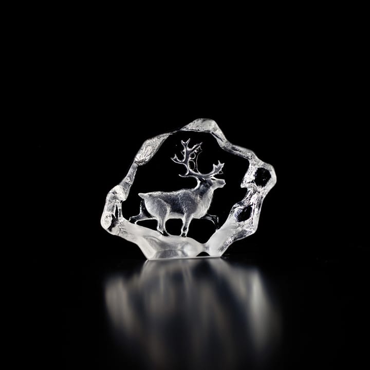 Sculpture de verre Wildlife renne - Mini - Målerås glasbruk