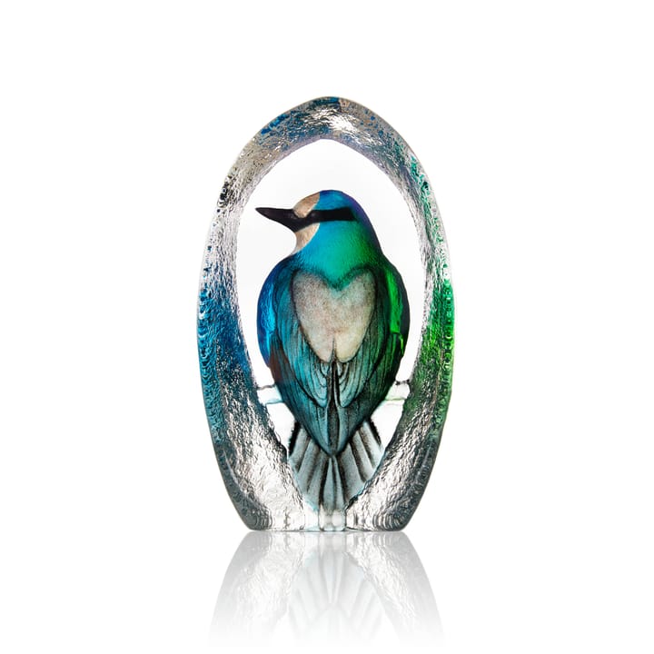 Sculpture en verre Wildlife Colorina 17,5 cm - Bleu - Målerås glasbruk