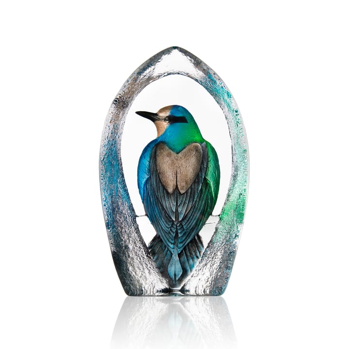 Sculpture en verre Wildlife Colorina Ltd Ed 27 cm - Bleu - Målerås glasbruk