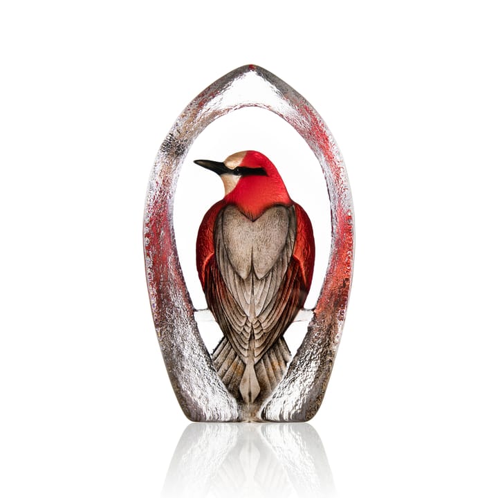 Sculpture en verre Wildlife Colorina Ltd Ed 27 cm - Rouge - Målerås glasbruk
