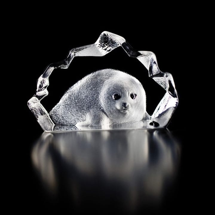 Sculpture Wildlife Seal - verre - Målerås glasbruk