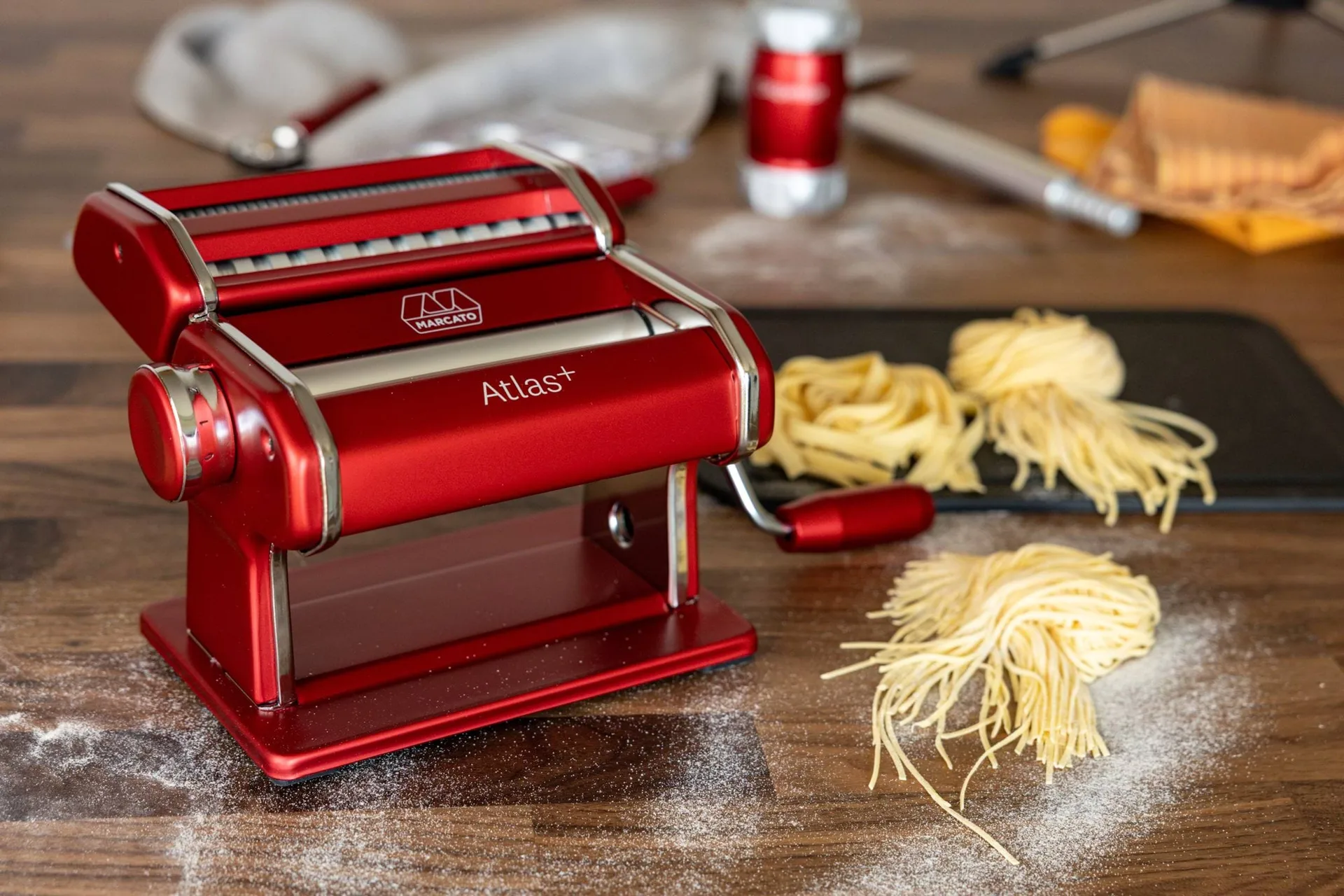 Marcato Atlas 150+ machine à pâtes, Rouge Marcato