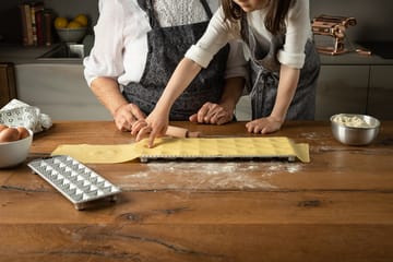 Marcato moule à raviolis carrés avec rouleau - 24 pièces - Marcato