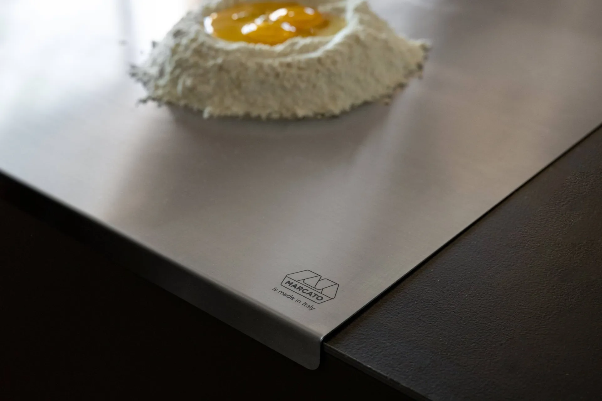 Marcato planche à pâtisserie, Acier inoxydable 70x55x3 cm Marcato