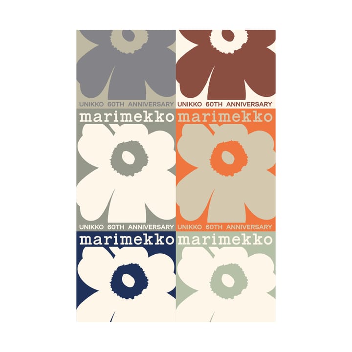 Affiche Unikko 60e anniversaire 70x100 cm, Multi Marimekko