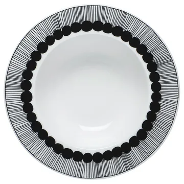 Assiette creuse Siirtolapuutarha Ø 20 cm - noir-blanc - Marimekko
