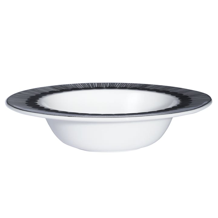 Assiette creuse Siirtolapuutarha Ø 20 cm - noir-blanc - Marimekko