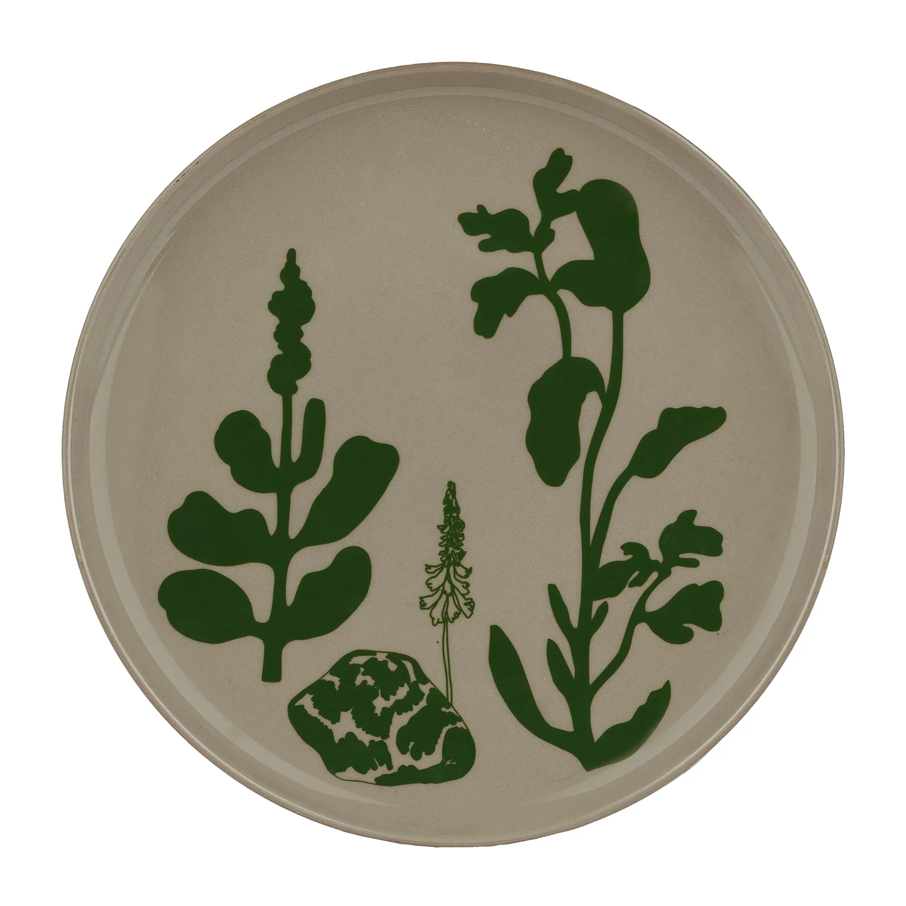 Assiette Elokuun Varjot Ø20 cm, Terre-vert Marimekko