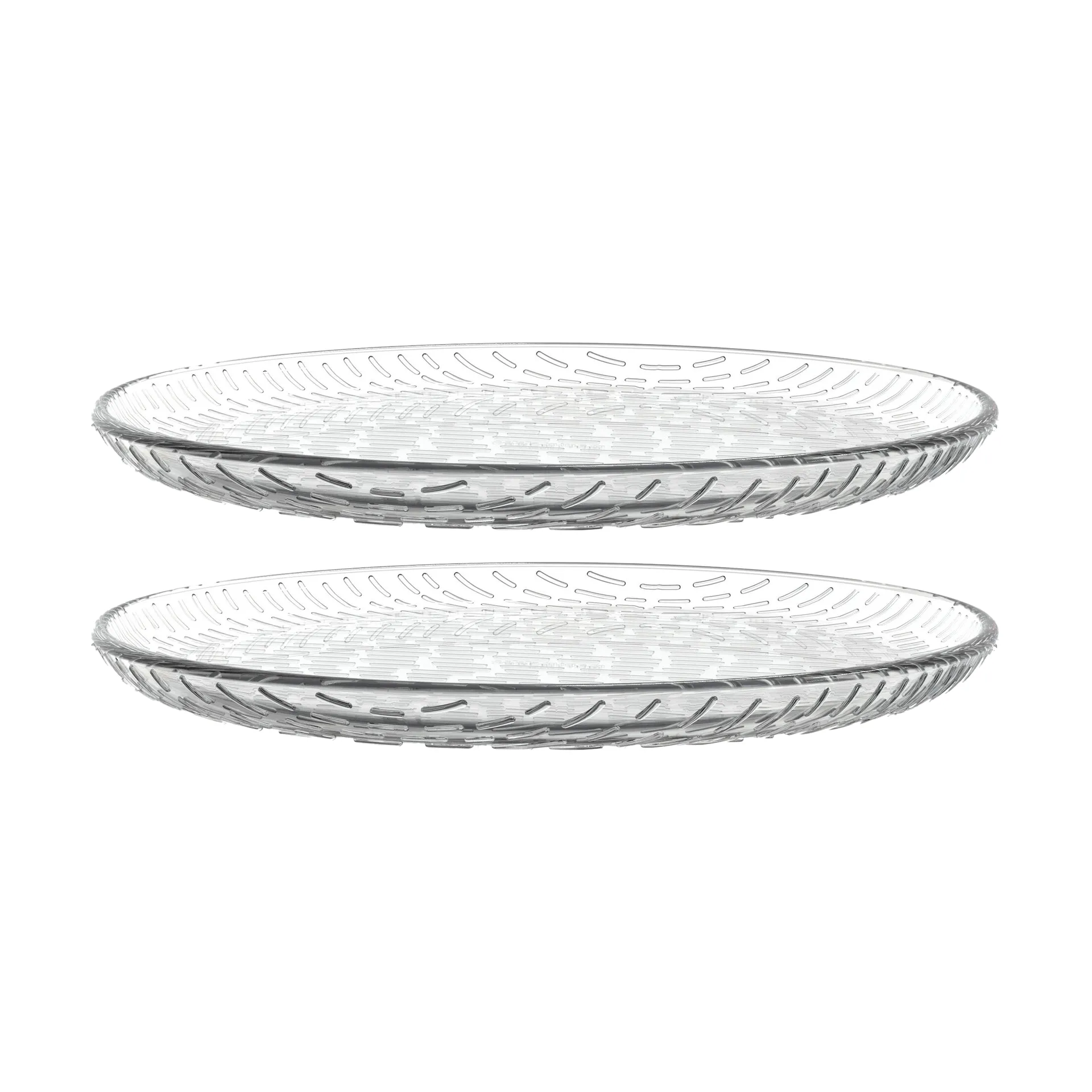 Assiette en verre Syksy Ø17 cm lot de 2, Clear Marimekko