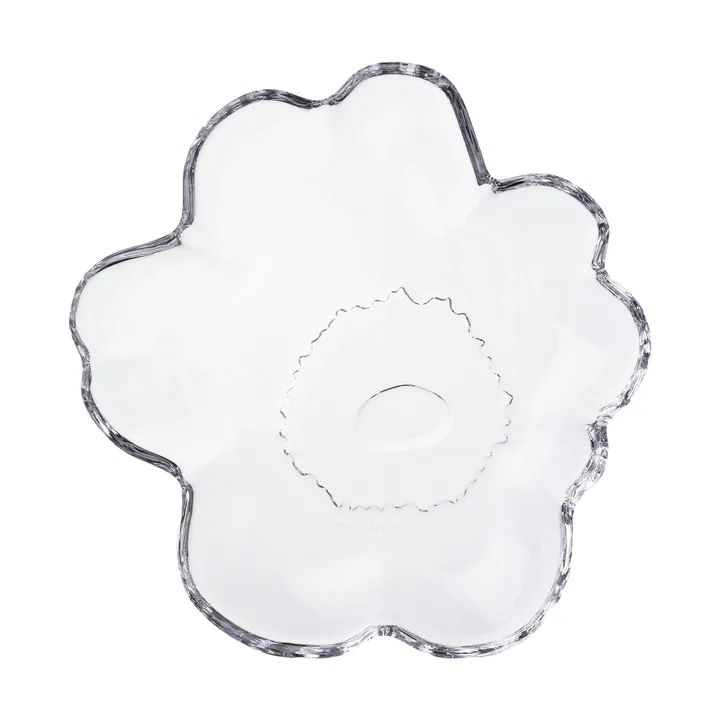 Assiette en verre Unikko Ø13 cm - Clear - Marimekko