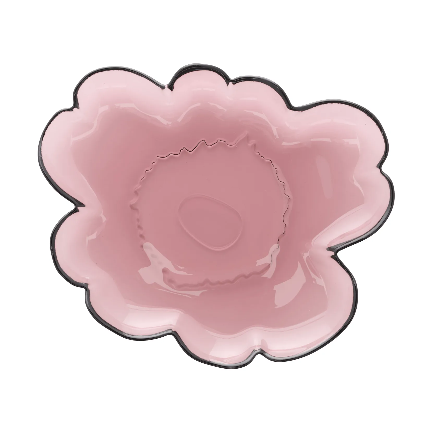 Assiette en verre Unikko 20 cm, Heather Marimekko