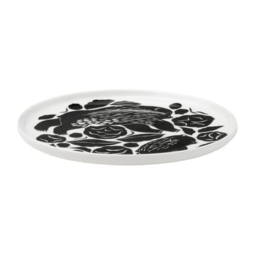 Assiette Karhuemo Ø20 cm - Blanc-vert foncé - Marimekko