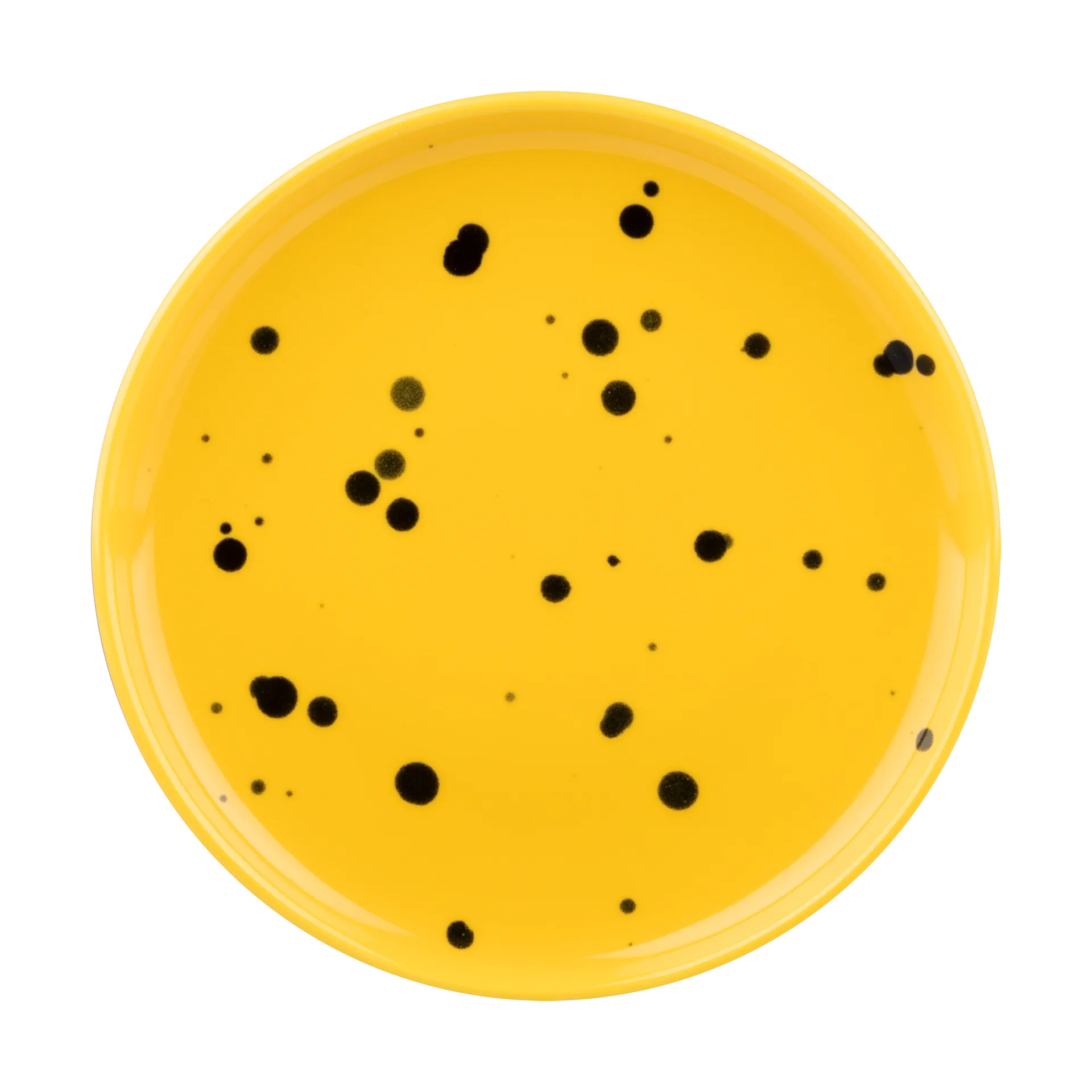 Assiette Oiva Ø13,5 cm, Yellow-black Marimekko