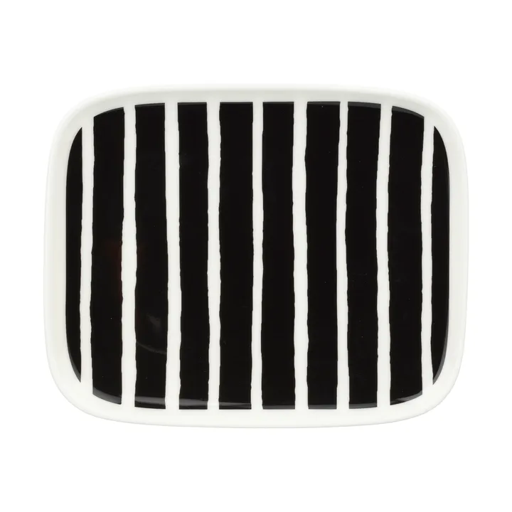 Assiette Oiva Piccolo 12x15 cm - Black-white - Marimekko
