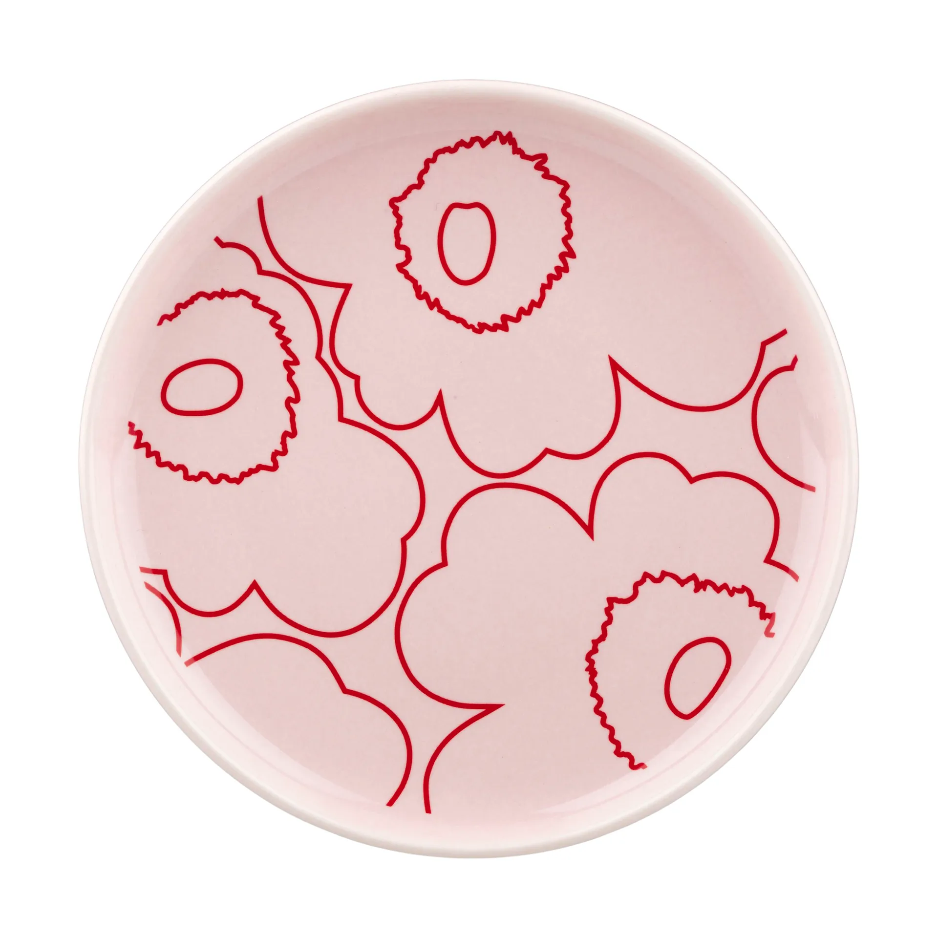 Assiette Piirto Oiva Unikko Ø13,5 cm, Rose Marimekko