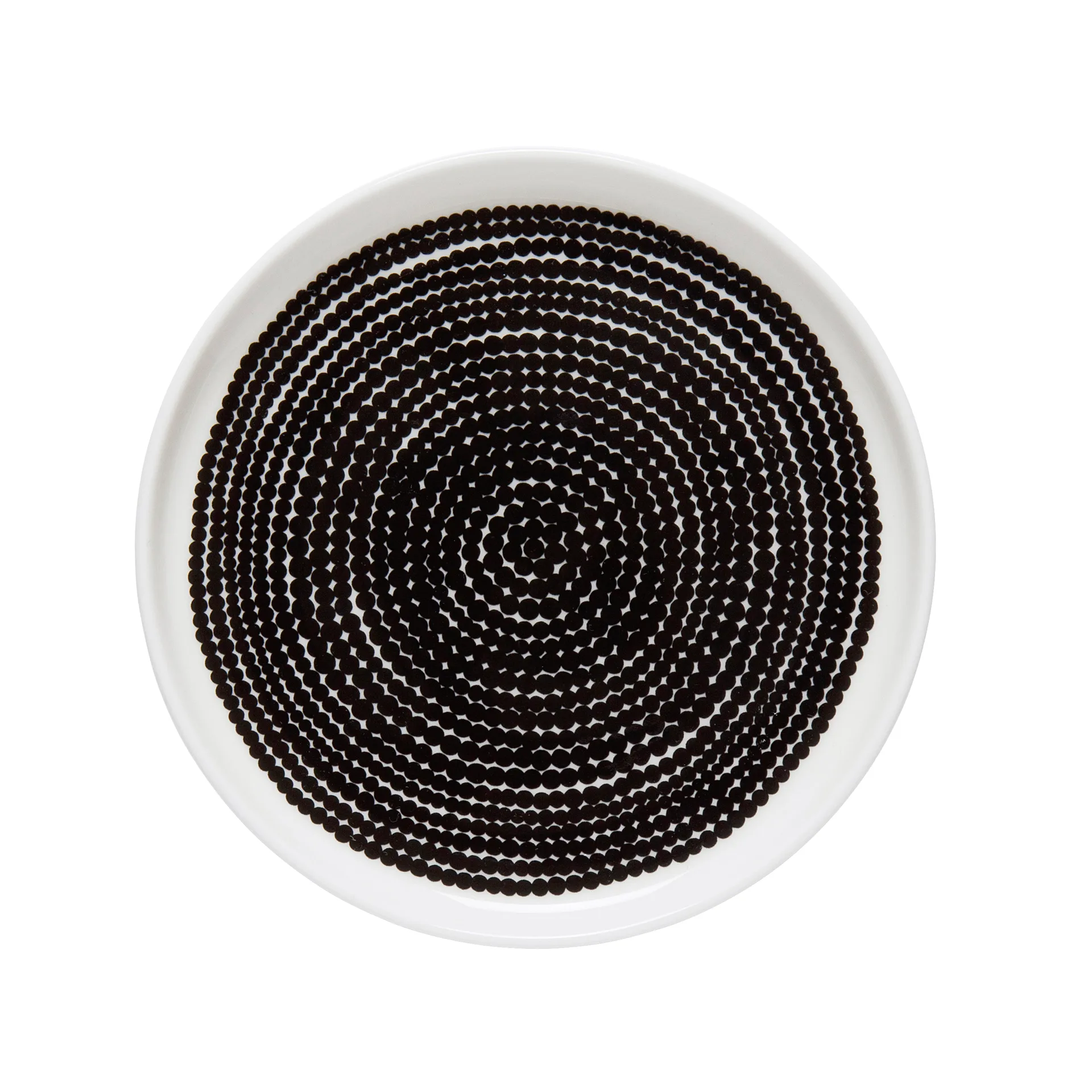 Assiette Räsymatto Ø 13,5 cm, noir et blanc Marimekko