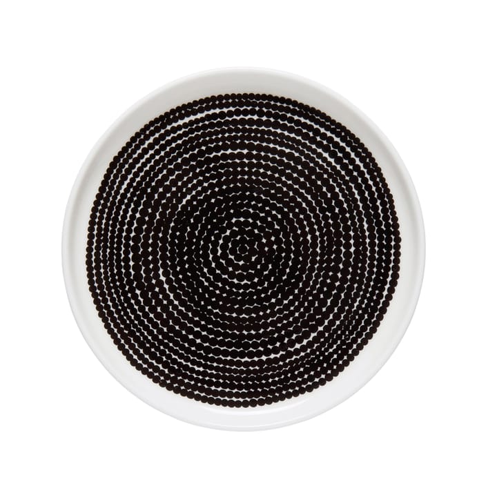 Assiette Räsymatto Ø 13,5 cm - noir et blanc - Marimekko