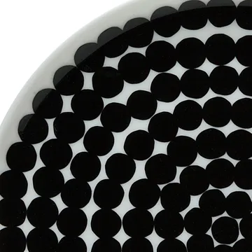 Assiette Räsymatto 20 cm, lot de 6 noir-blanc - Marimekko