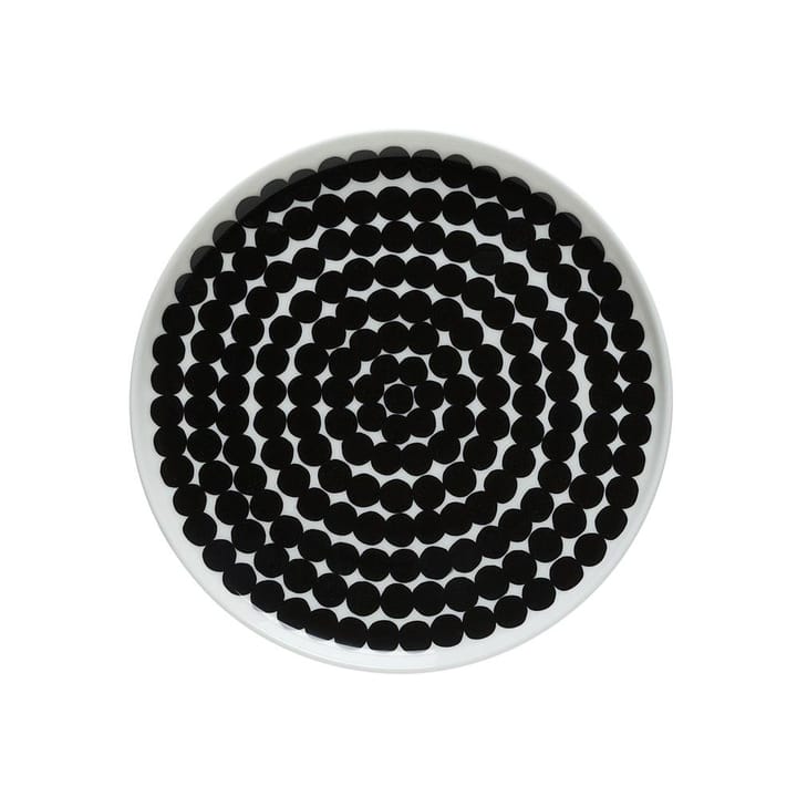 Assiette Räsymatto Ø 20 cm - noir-blanc - Marimekko