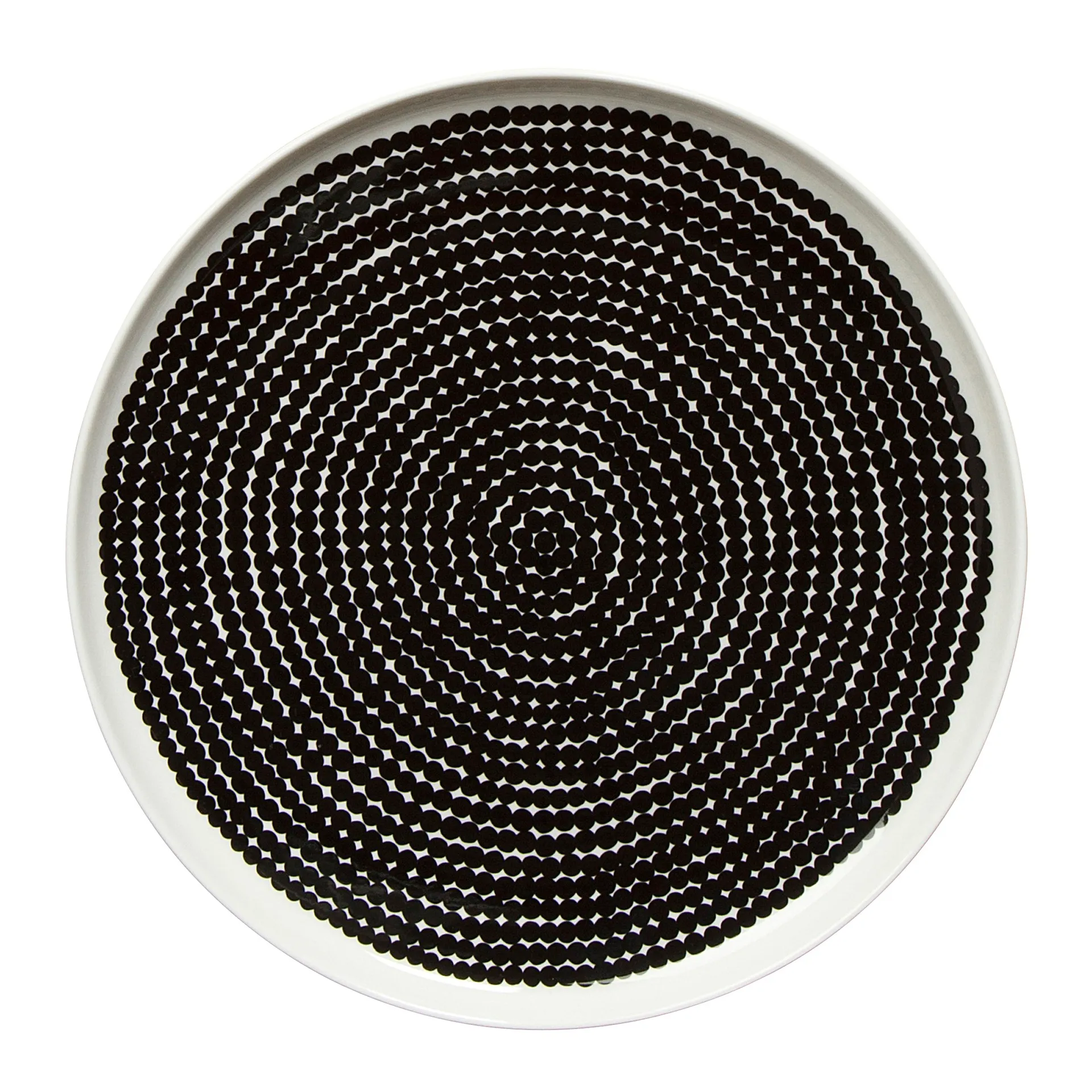 Assiette Räsymatto Ø 25 cm, noir-blanc Marimekko