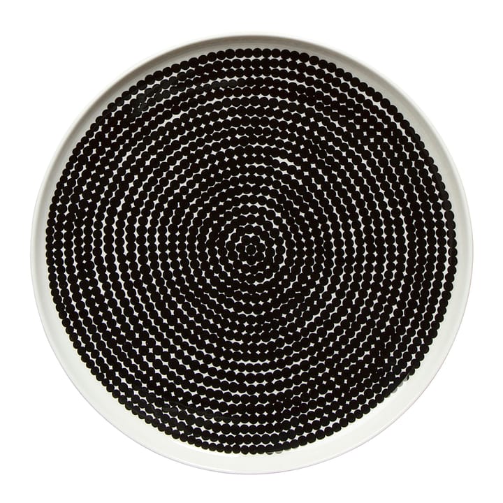 Assiette Räsymatto Ø 25 cm - noir-blanc - Marimekko