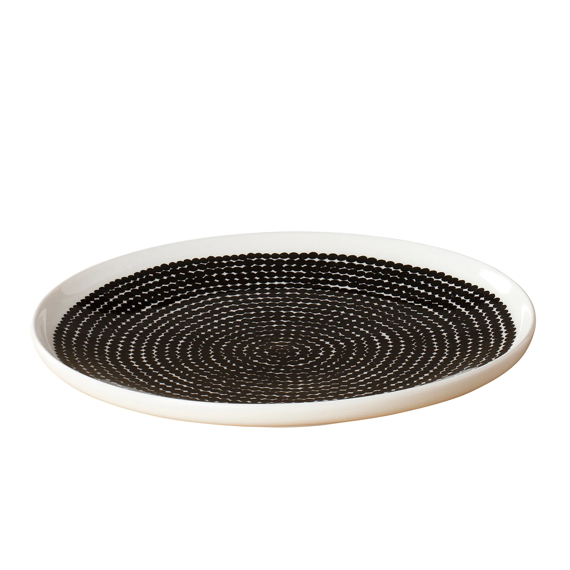 Assiette Räsymatto Ø 25 cm, noir-blanc Marimekko