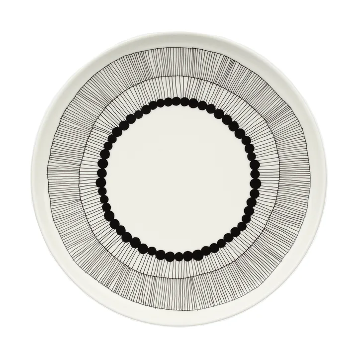 Assiette Siirtolapuutarha - White-black - Marimekko