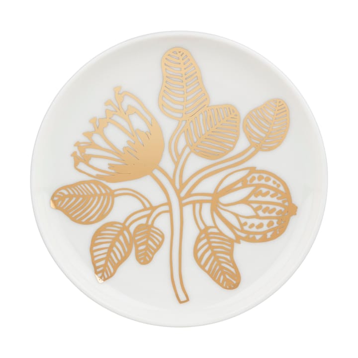 Assiette Tiara Ø13,5 cm - White-gold - Marimekko