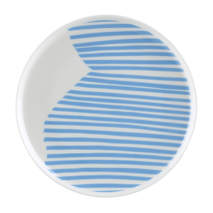 Assiette Uimari Ø20 cm - Bleu-blanc - Marimekko