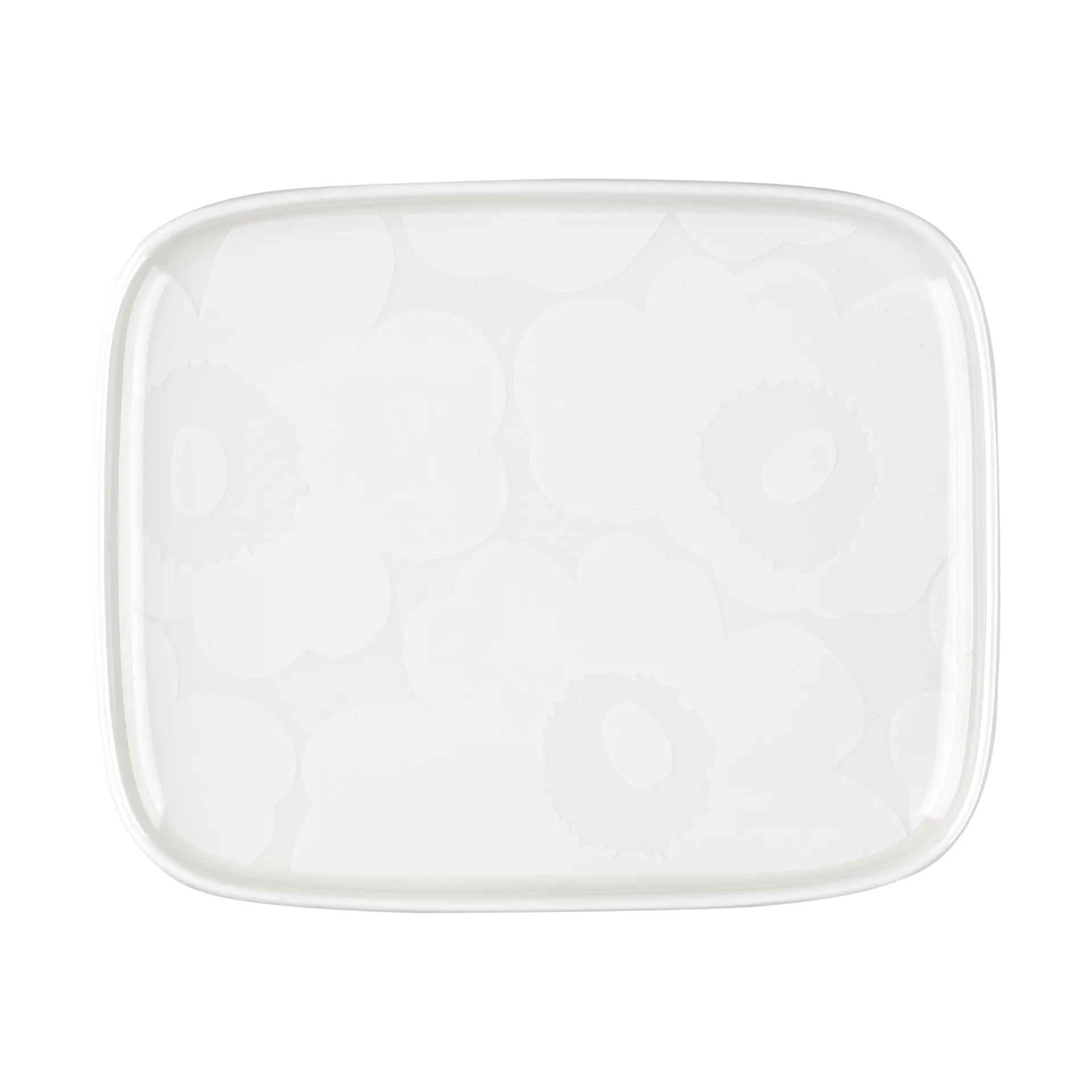 Assiette Unikko 12x15 cm, White Marimekko
