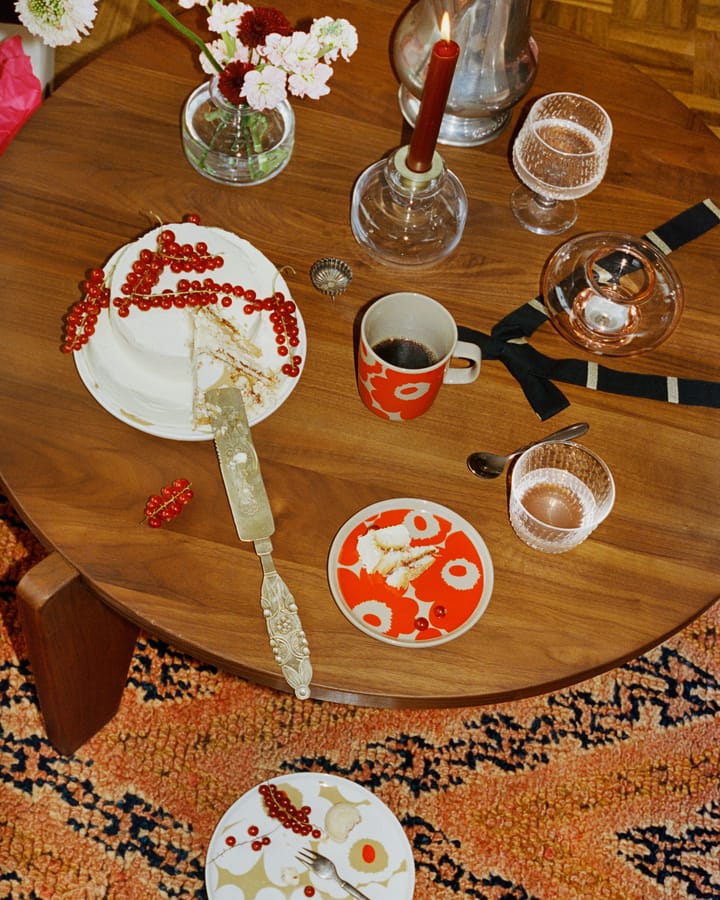 Assiette Unikko Ø13,5 cm, Terra-red Marimekko