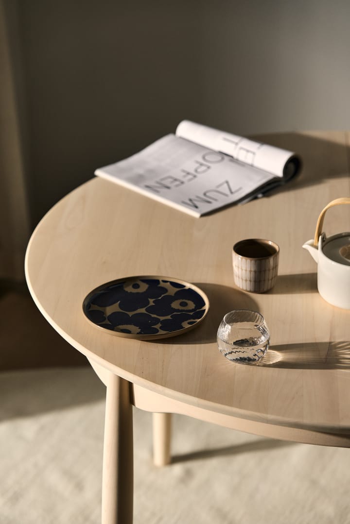 Assiette Unikko Ø20 cm, Terra-bleu foncé Marimekko