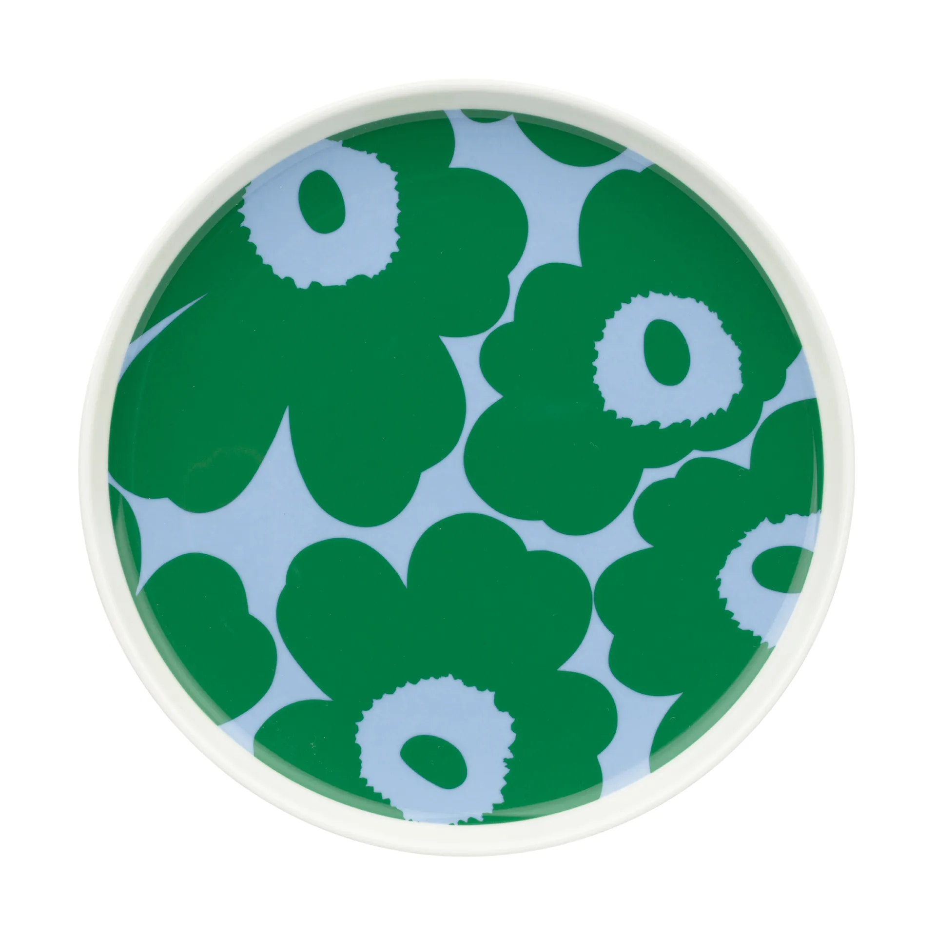 Assiette Unikko Ø20 cm, White-green-light blue Marimekko