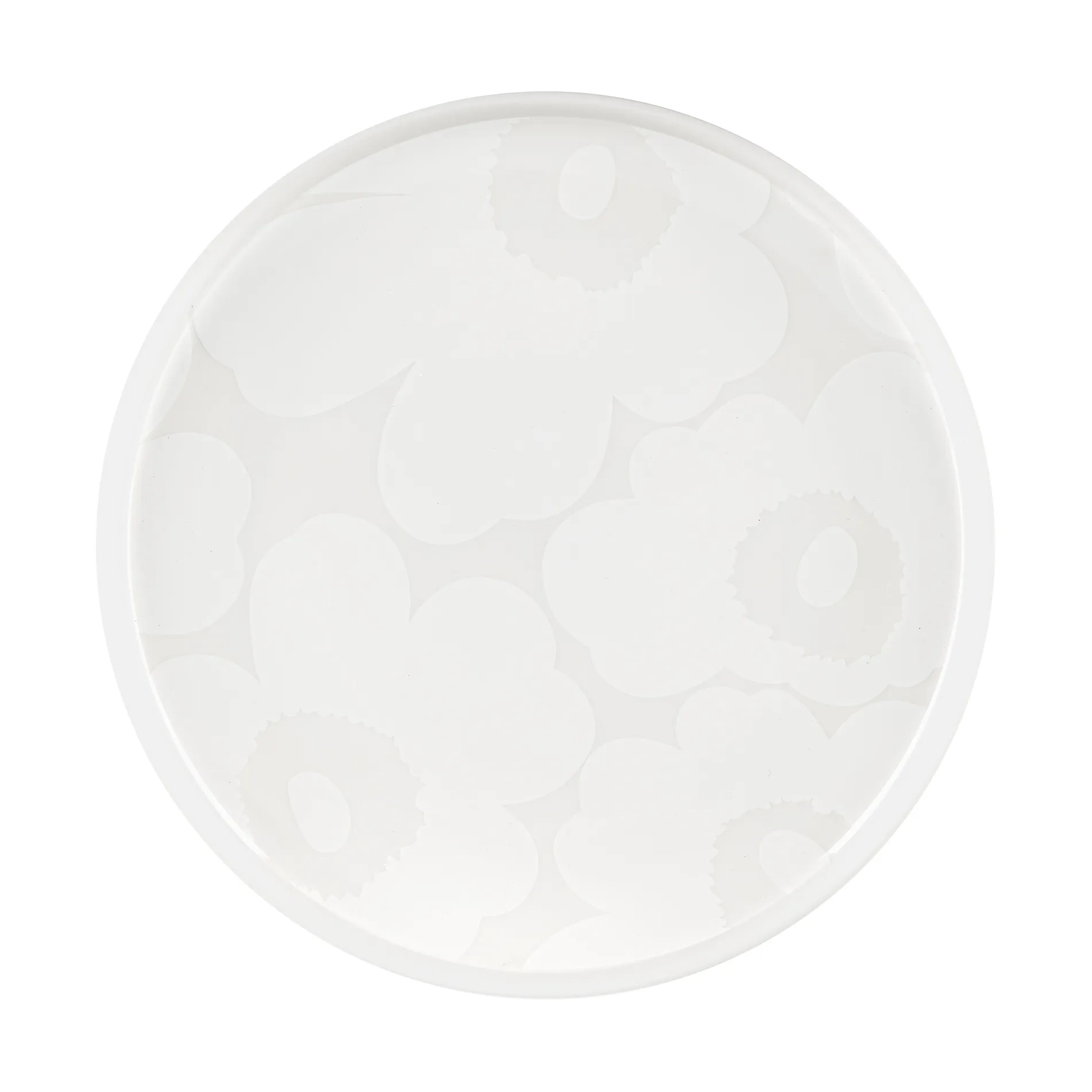 Assiette Unikko Ø20 cm, White-off white Marimekko