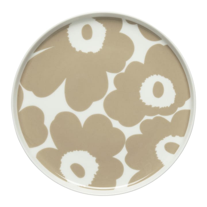 Assiette Unikko beige-blanc - Ø20 cm - Marimekko