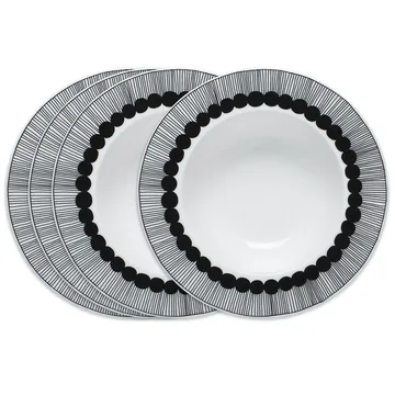 Assiettes creuses Siirtolapuutarha Ø 20 cm lot de 4 - Marimekko