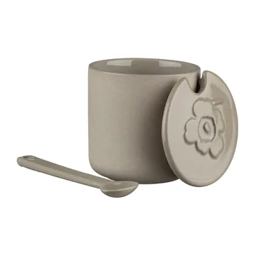 Bocal avec couvercle et cuillère Unikko - terra - Marimekko