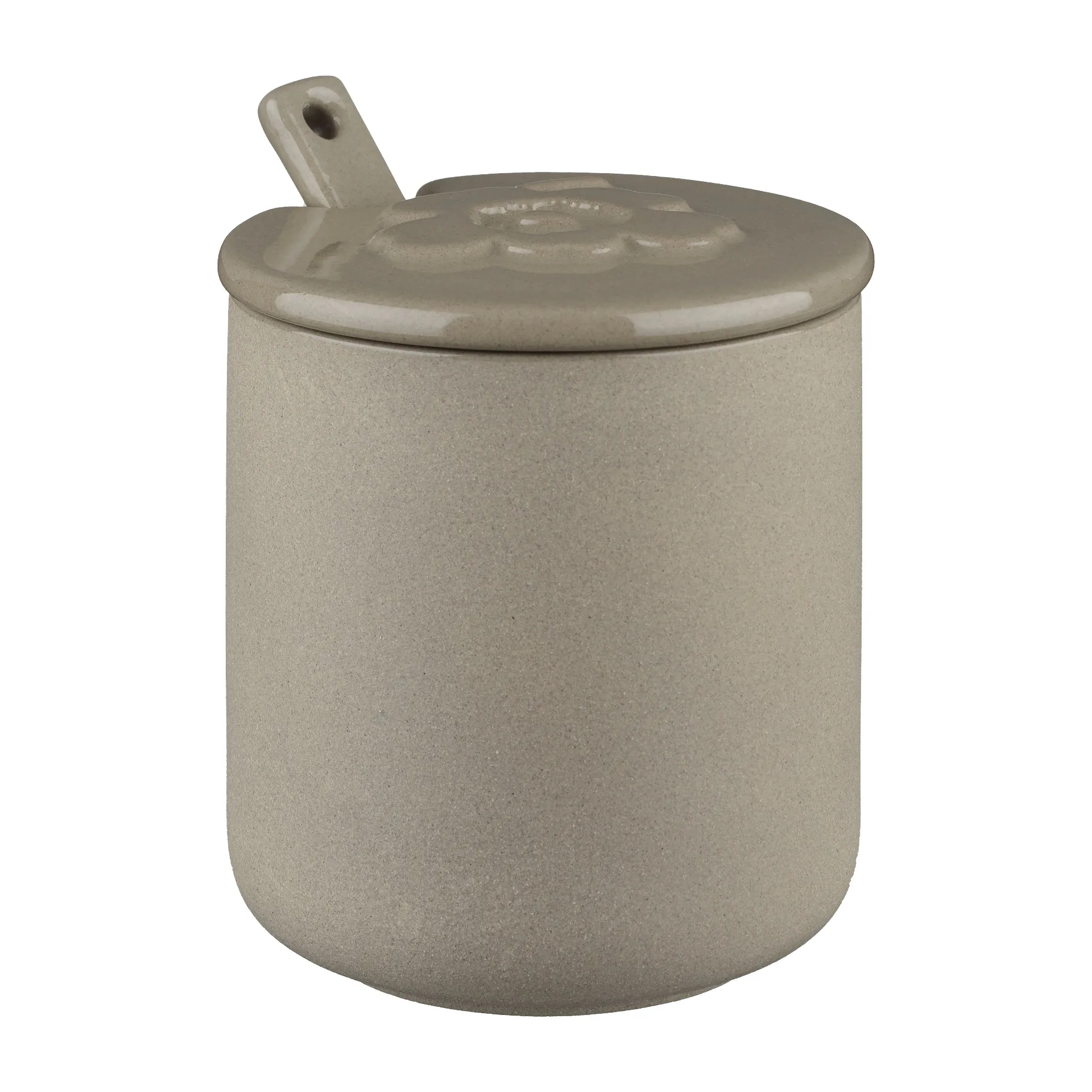 Bocal avec couvercle et cuillère Unikko, terra Marimekko