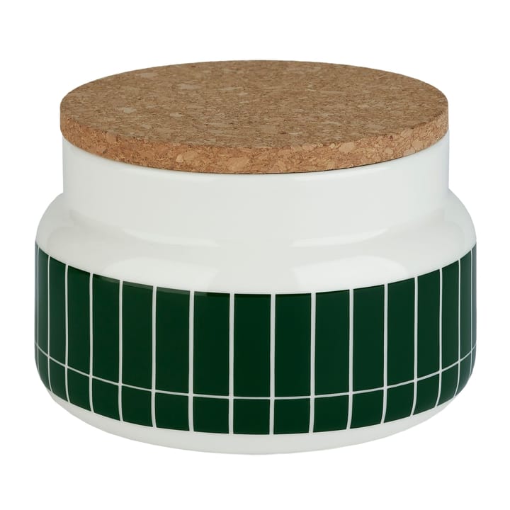 Bocal Tiiliskivi 0,7 l, Blanc-vert foncé Marimekko