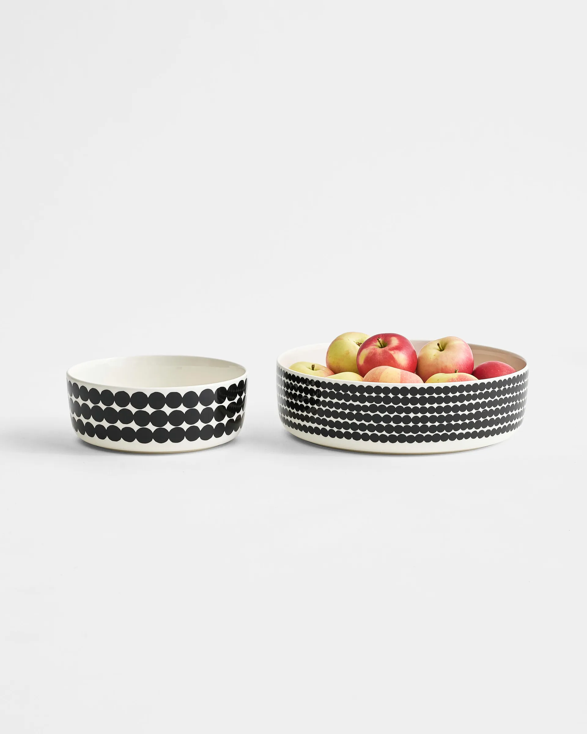 Bol de service Oiva Räsymatto 3 L, Blanc-noir Marimekko